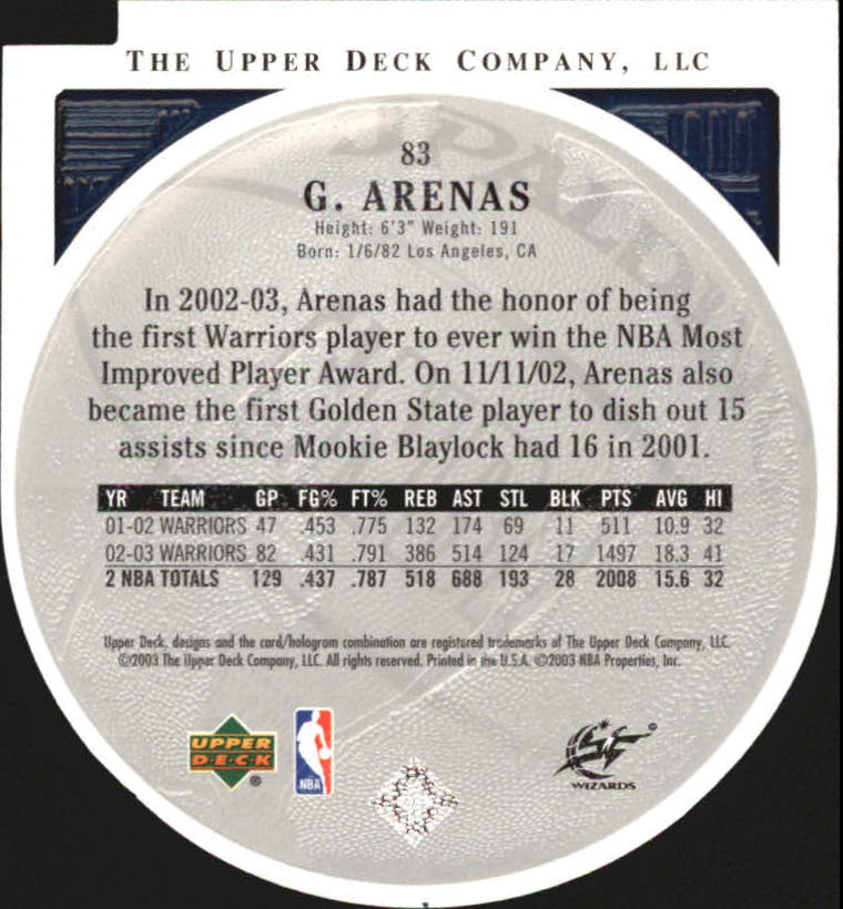 2003/2004 Standing O (Upper Deck) Basketball Part 2 Die Cuts/Embossed - Picture 157 of 173