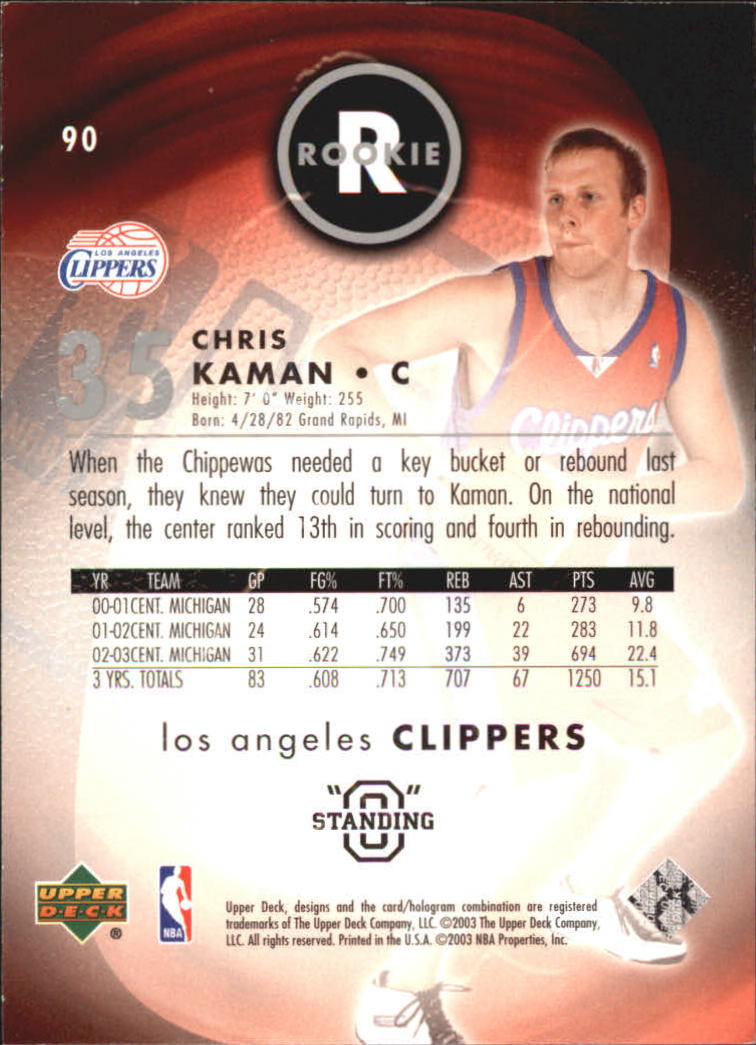 2003/2004 Standing O (Upper Deck) Basketball Part 2 Die Cuts/Embossed - Picture 161 of 173