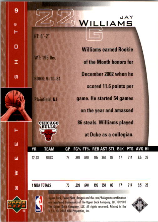 2003/2004 Sweet Shot (Upper Deck) Basketball - Picture 205 of 221