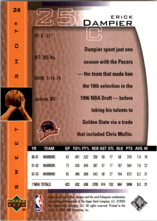 2003/2004 Sweet Shot (Upper Deck) Basketball - Picture 177 of 221