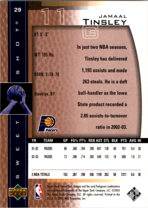 2003/2004 Sweet Shot (Upper Deck) Basketball - Picture 167 of 221