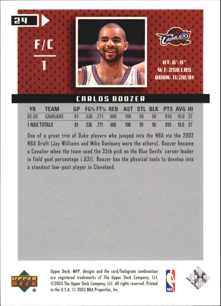 2003/2004 MVP (Upper Deck) Basketball Part 2 Parallel Cards - Picture 25 of 177