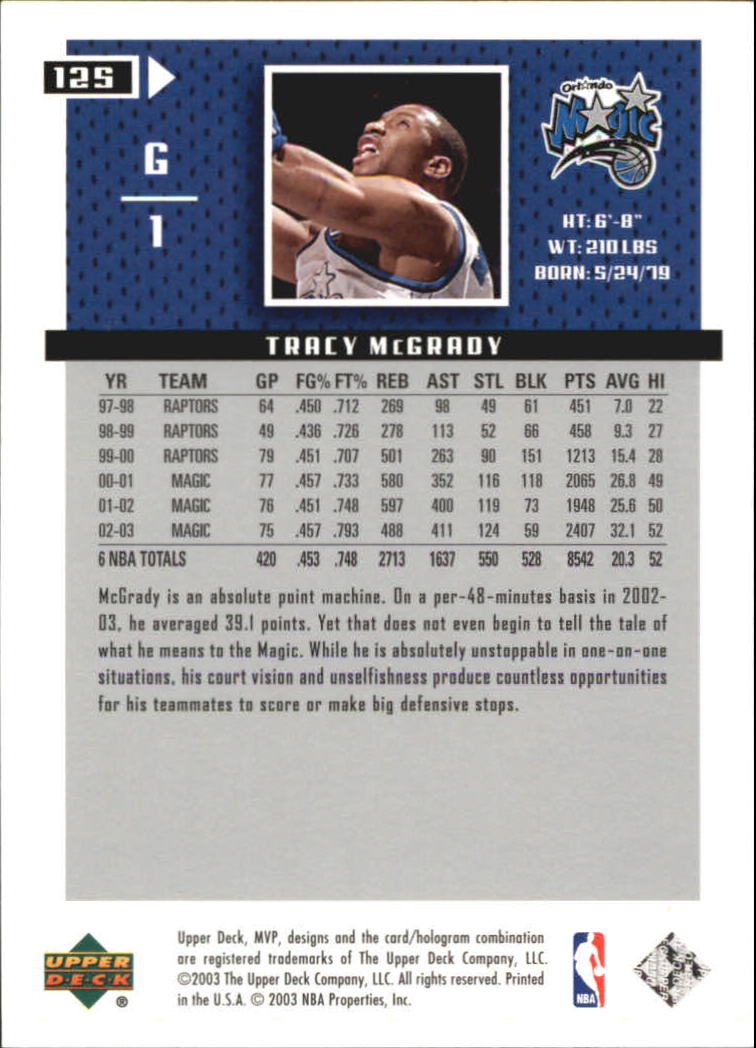 2003/2004 MVP (Upper Deck) Basketball Part 2 Parallel Cards - Picture 105 of 177