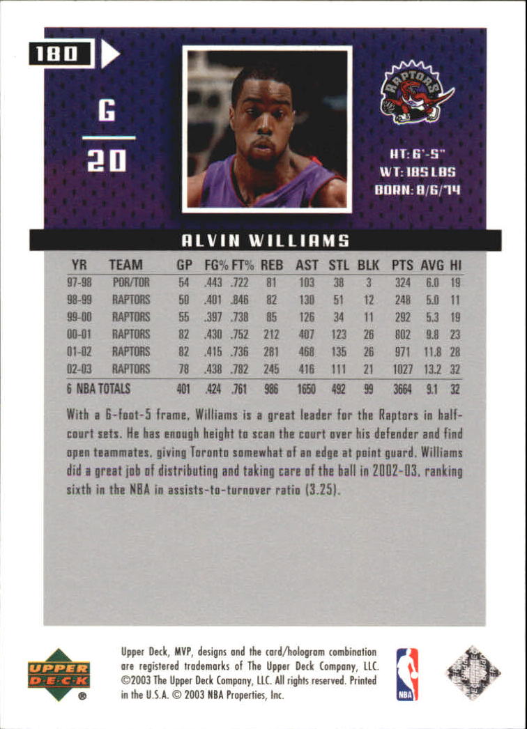 2003/2004 MVP (Upper Deck) Basketball Part 2 Parallel Cards - Picture 157 of 177