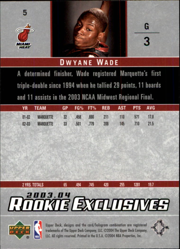 2003/2004 Rookie Exclusives (Upper Deck) Basketball - Picture 9 of 150