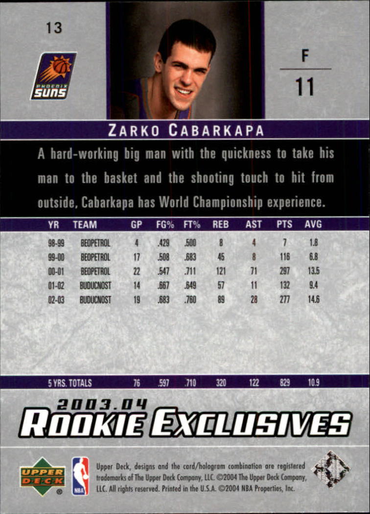 2003/2004 Rookie Exclusives (Upper Deck) Basketball - Picture 25 of 150