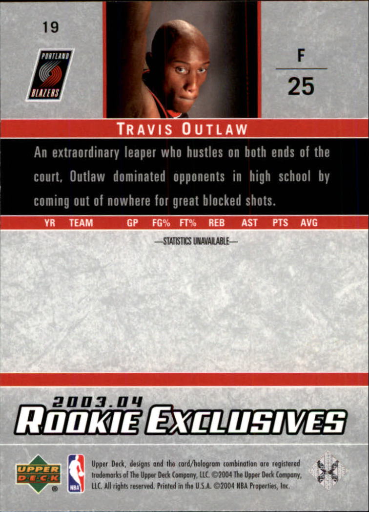 2003/2004 Rookie Exclusives (Upper Deck) Basketball - Picture 37 of 150