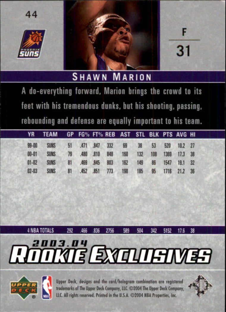 2003/2004 Rookie Exclusives (Upper Deck) Basketball - Picture 87 of 150