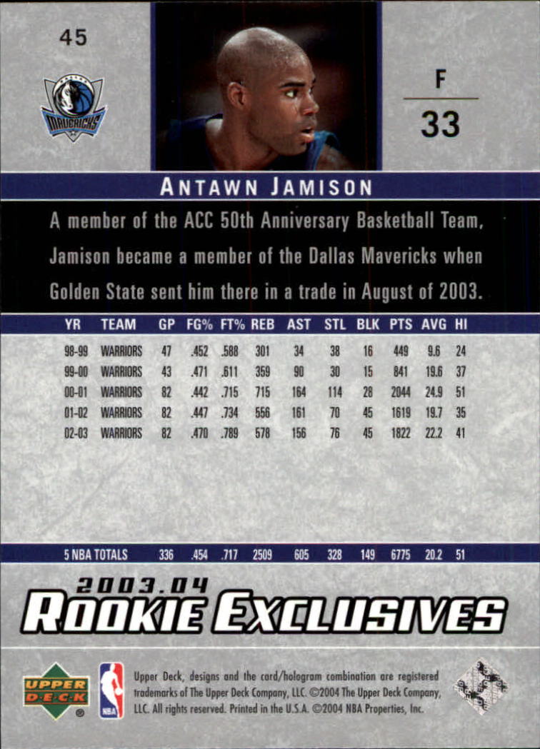 2003/2004 Rookie Exclusives (Upper Deck) Basketball - Picture 89 of 150