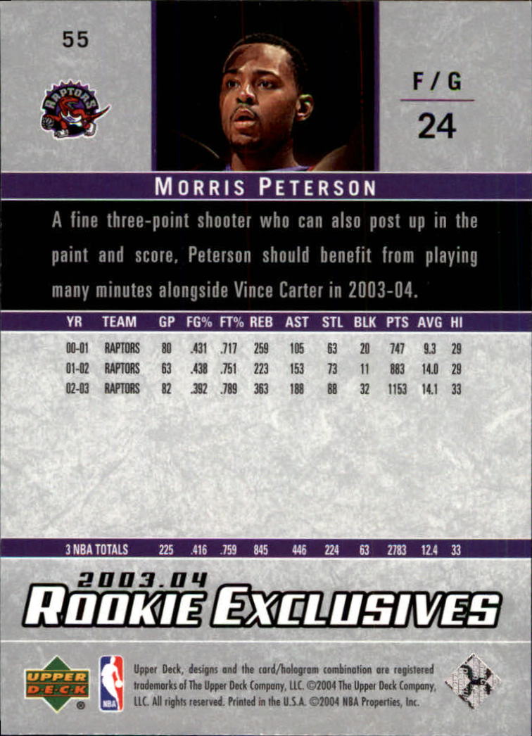 2003/2004 Rookie Exclusives (Upper Deck) Basketball - Picture 109 of 150