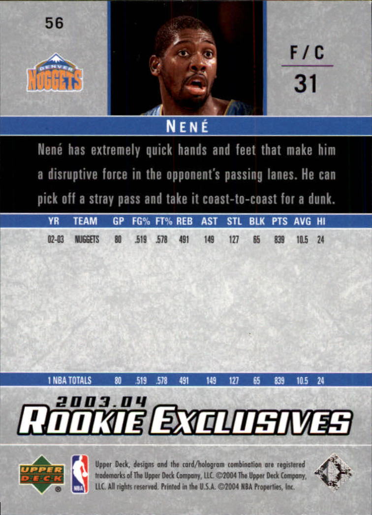 2003/2004 Rookie Exclusives (Upper Deck) Basketball - Picture 111 of 150