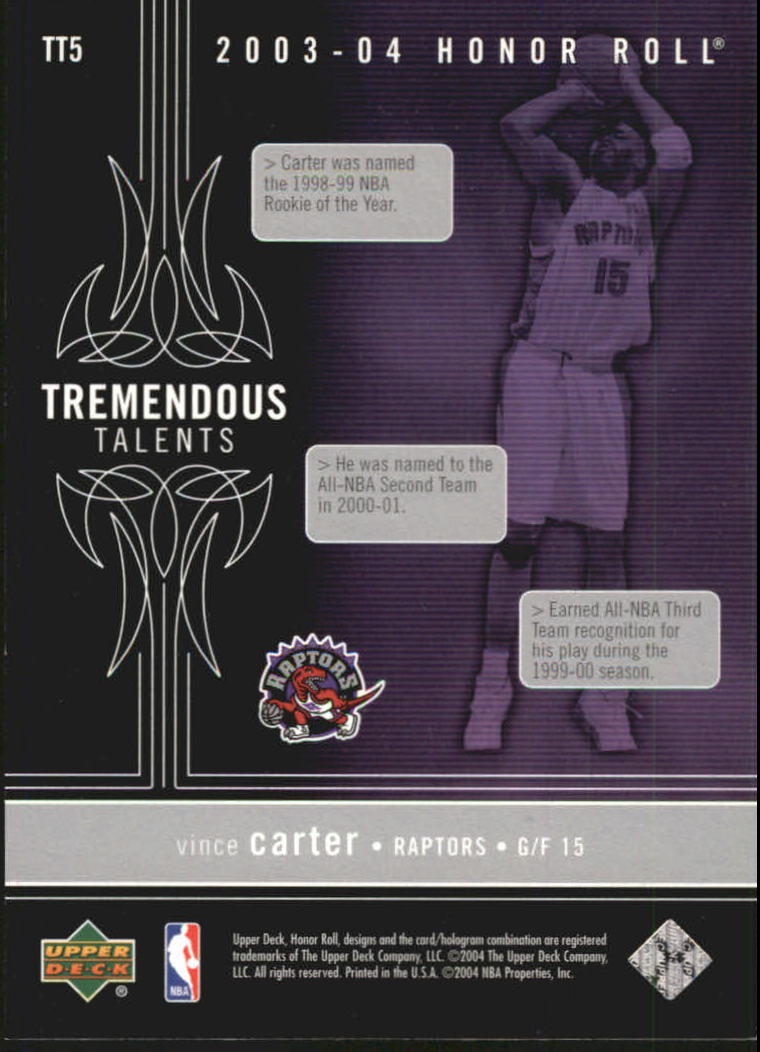 2003/2004 Honor Roll (Upper Deck) Basketball - Picture 3 of 221