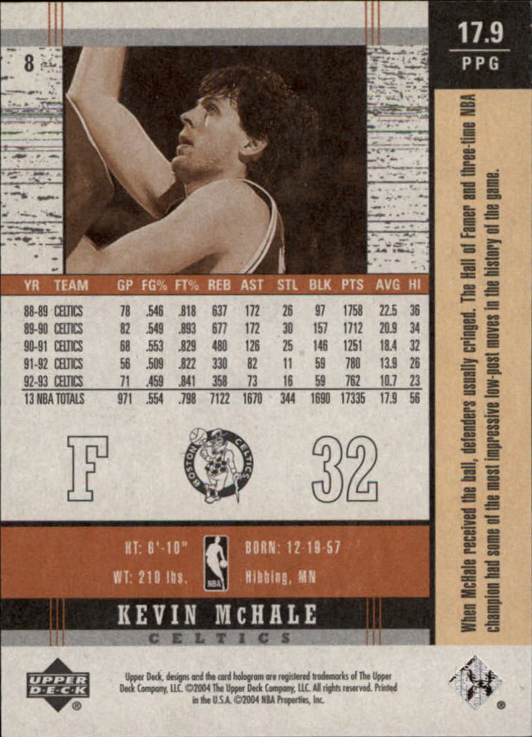 2003/2004 Legends Throwback (Upper Deck) Basketball - Picture 15 of 189