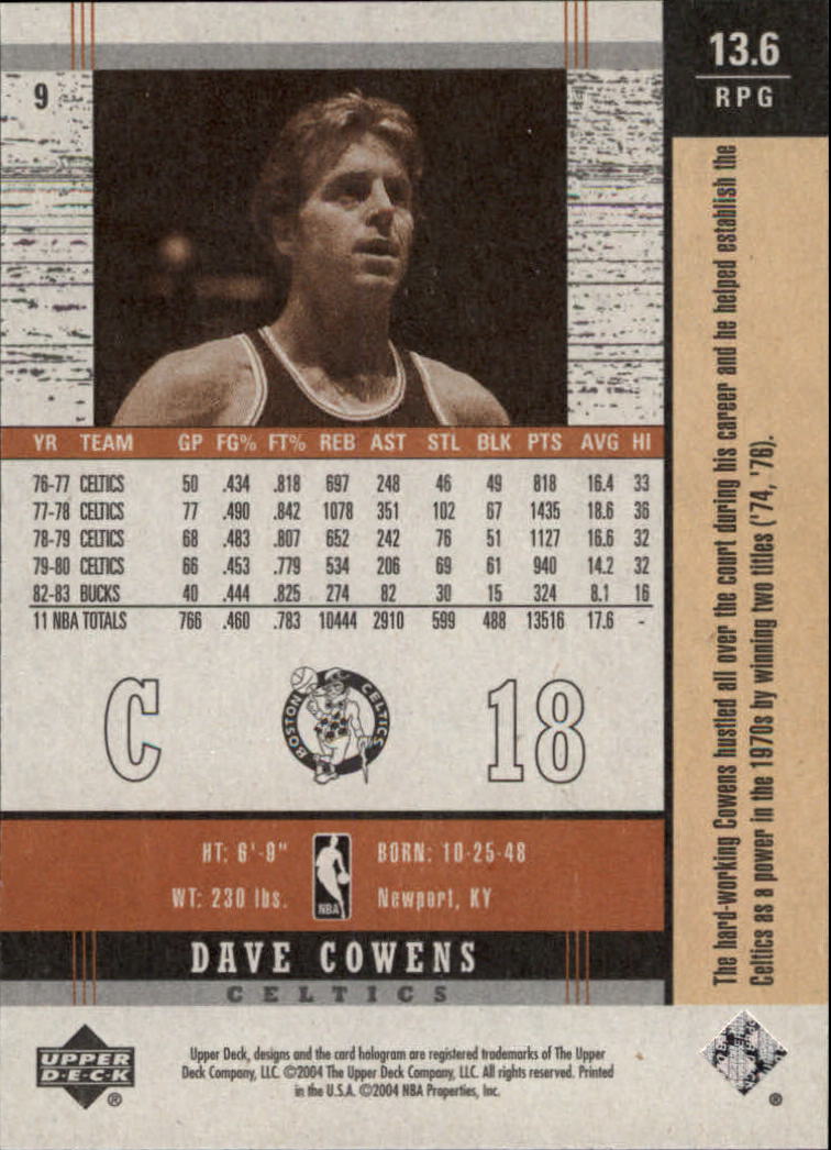 2003/2004 Legends Throwback (Upper Deck) Basketball - Picture 17 of 189