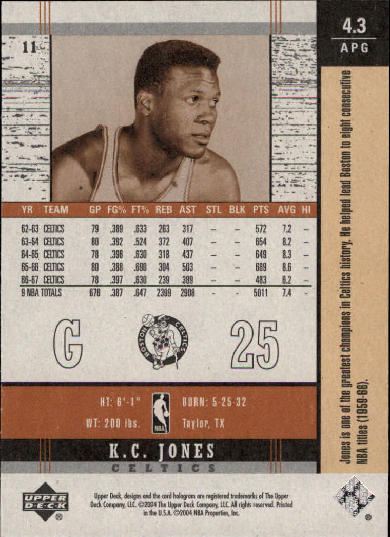 2003/2004 Legends Throwback (Upper Deck) Basketball - Picture 21 of 189
