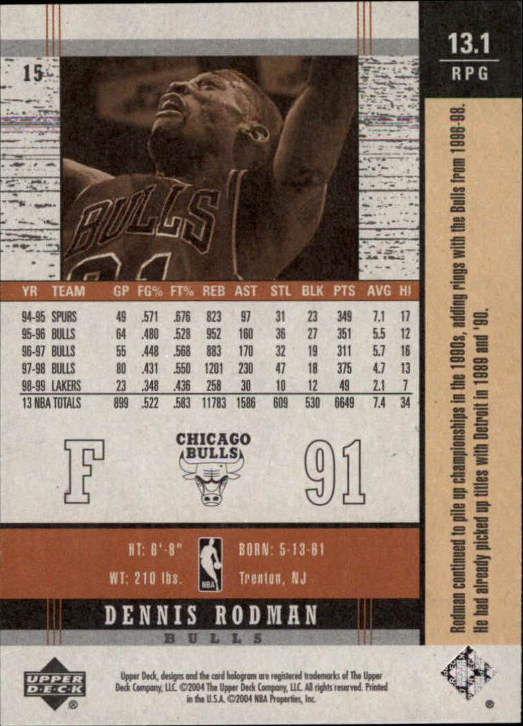2003/2004 Legends Throwback (Upper Deck) Basketball - Picture 29 of 189