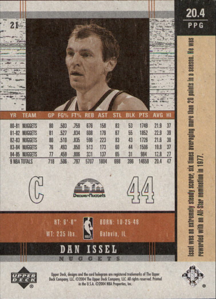 2003/2004 Legends Throwback (Upper Deck) Basketball - Picture 41 of 189