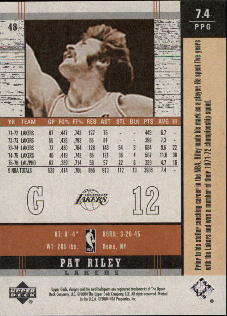 2003/2004 Legends Throwback (Upper Deck) Basketball - Picture 91 of 189