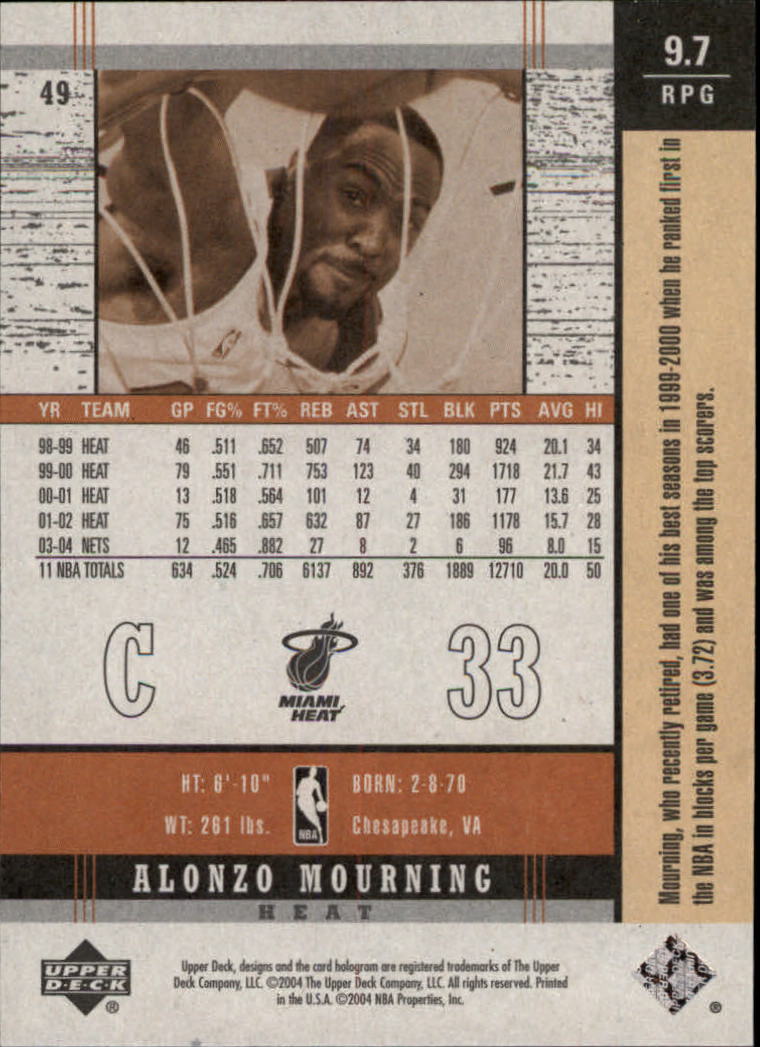2003/2004 Legends Throwback (Upper Deck) Basketball - Picture 93 of 189