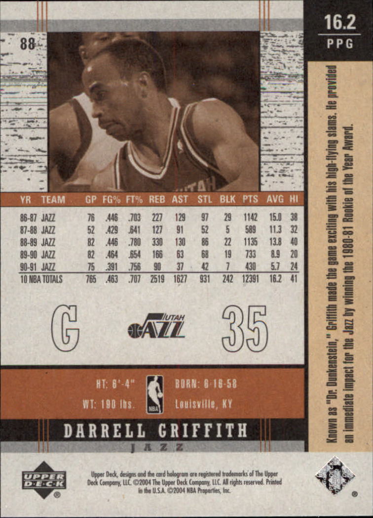2003/2004 Legends Throwback (Upper Deck) Basketball - Picture 171 of 189