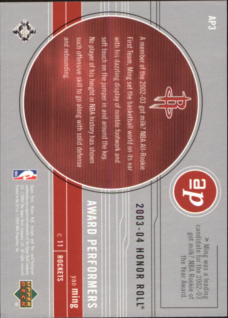 2003/2004 Honor Roll (Upper Deck) Basketball - Picture 27 of 221