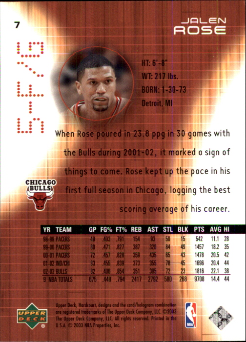 2003/2004 Hardcourt (Upper Deck) Basketball - Picture 15 of 231