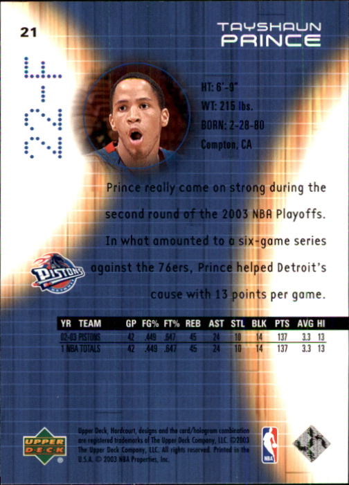 2003/2004 Hardcourt (Upper Deck) Basketball - Picture 43 of 231