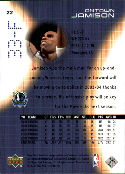 2003/2004 Hardcourt (Upper Deck) Basketball - Picture 45 of 231