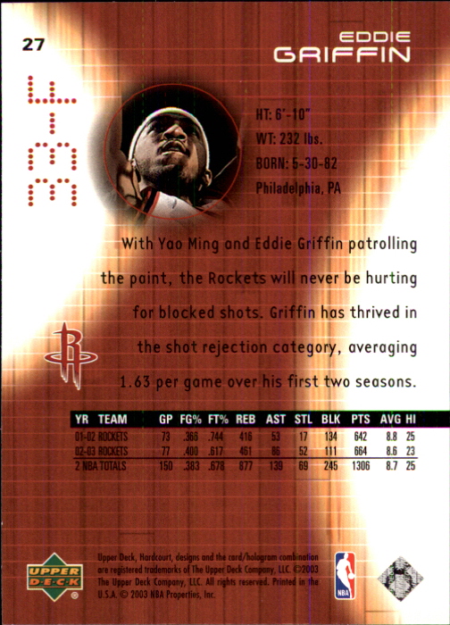 2003/2004 Hardcourt (Upper Deck) Basketball - Picture 55 of 231