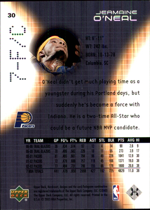2003/2004 Hardcourt (Upper Deck) Basketball - Picture 61 of 231