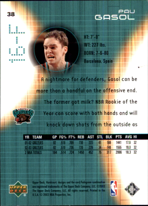 2003/2004 Hardcourt (Upper Deck) Basketball - Picture 77 of 231