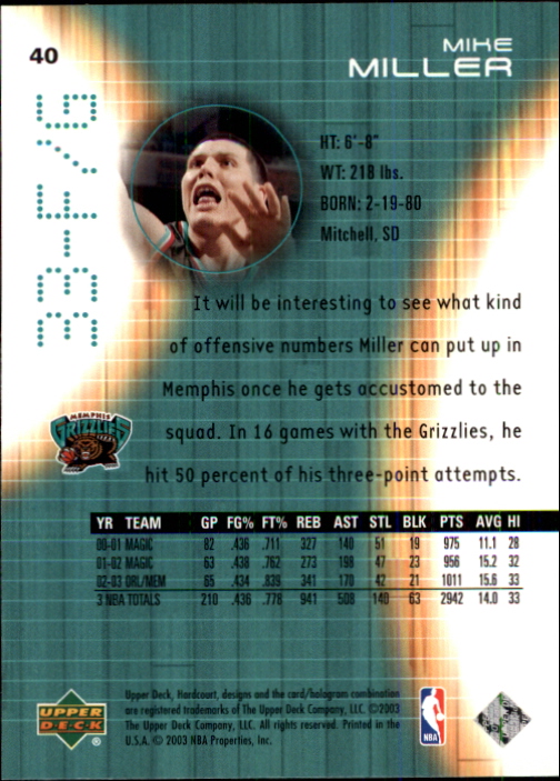 2003/2004 Hardcourt (Upper Deck) Basketball - Picture 81 of 231