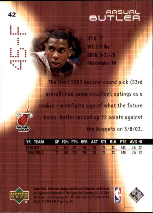 2003/2004 Hardcourt (Upper Deck) Basketball - Picture 85 of 231