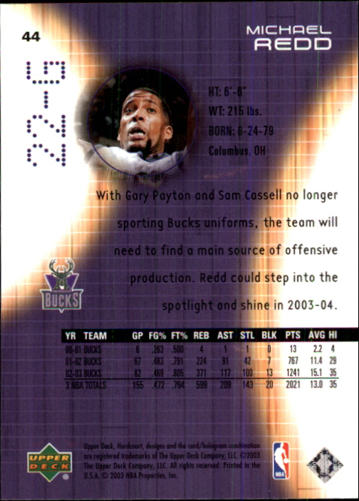 2003/2004 Hardcourt (Upper Deck) Basketball - Picture 89 of 231