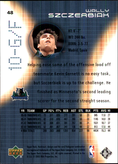 2003/2004 Hardcourt (Upper Deck) Basketball - Picture 97 of 231