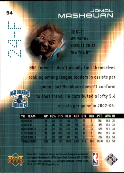 2003/2004 Hardcourt (Upper Deck) Basketball - Picture 109 of 231