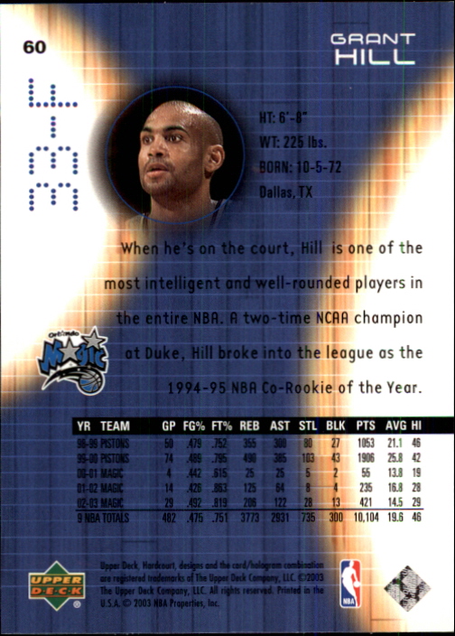 2003/2004 Hardcourt (Upper Deck) Basketball - Picture 121 of 231