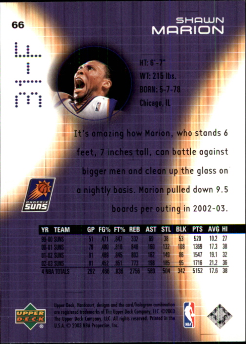 2003/2004 Hardcourt (Upper Deck) Basketball - Picture 133 of 231