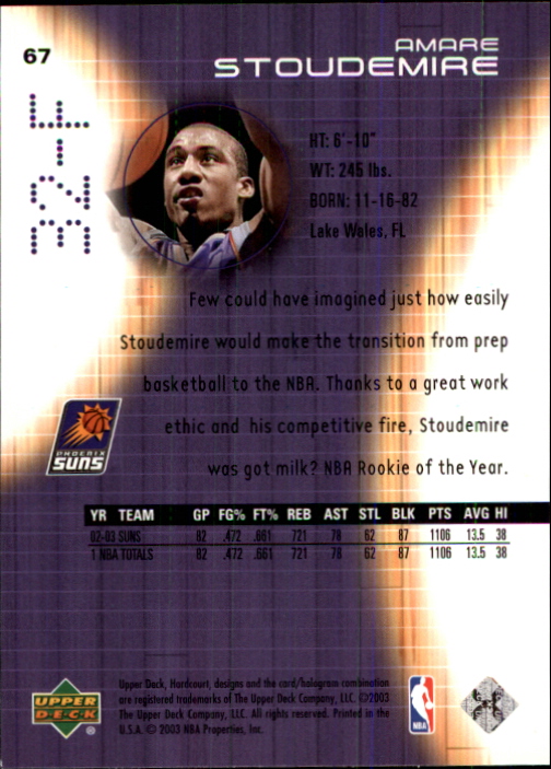 2003/2004 Hardcourt (Upper Deck) Basketball - Picture 135 of 231