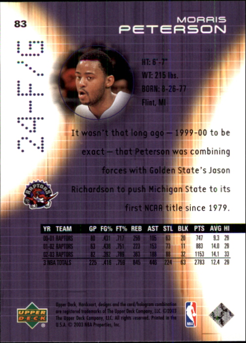 2003/2004 Hardcourt (Upper Deck) Basketball - Picture 167 of 231