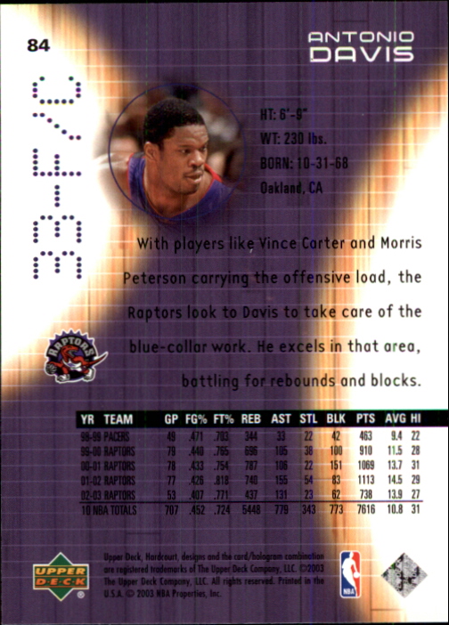 2003/2004 Hardcourt (Upper Deck) Basketball - Picture 169 of 231