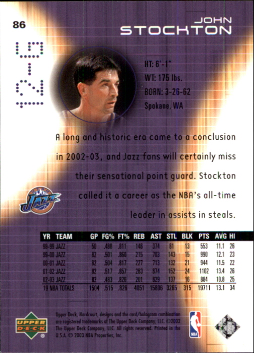 2003/2004 Hardcourt (Upper Deck) Basketball - Picture 173 of 231
