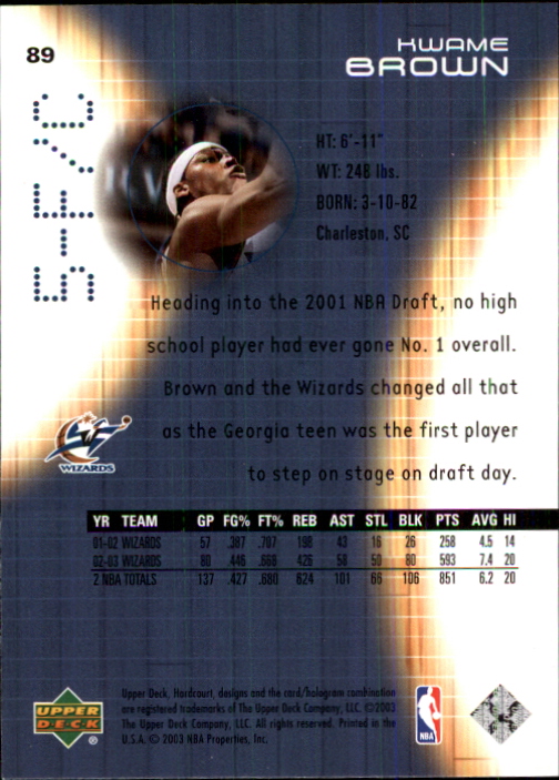 2003/2004 Hardcourt (Upper Deck) Basketball - Picture 179 of 231