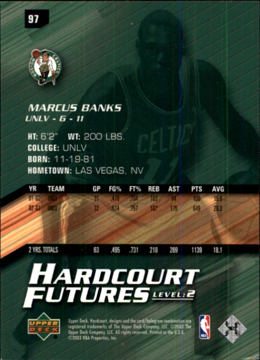 2003/2004 Hardcourt (Upper Deck) Basketball - Picture 187 of 231