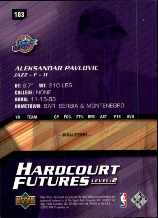 2003/2004 Hardcourt (Upper Deck) Basketball - Picture 195 of 231