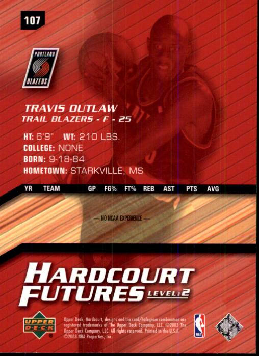 2003/2004 Hardcourt (Upper Deck) Basketball - Picture 201 of 231