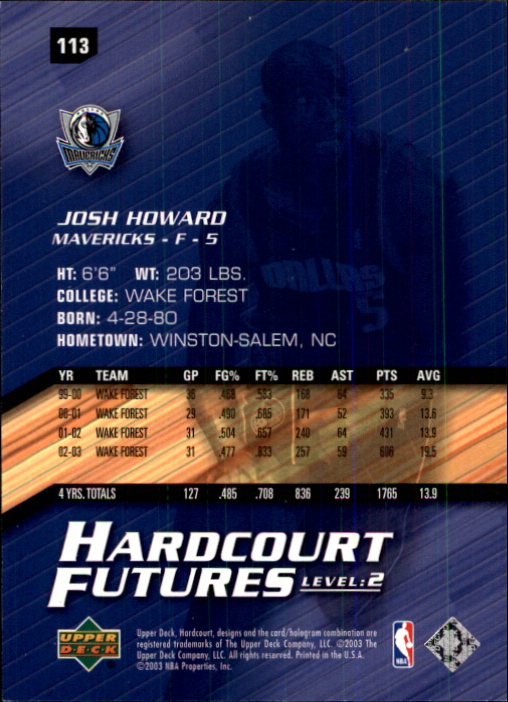 2003/2004 Hardcourt (Upper Deck) Basketball - Picture 209 of 231