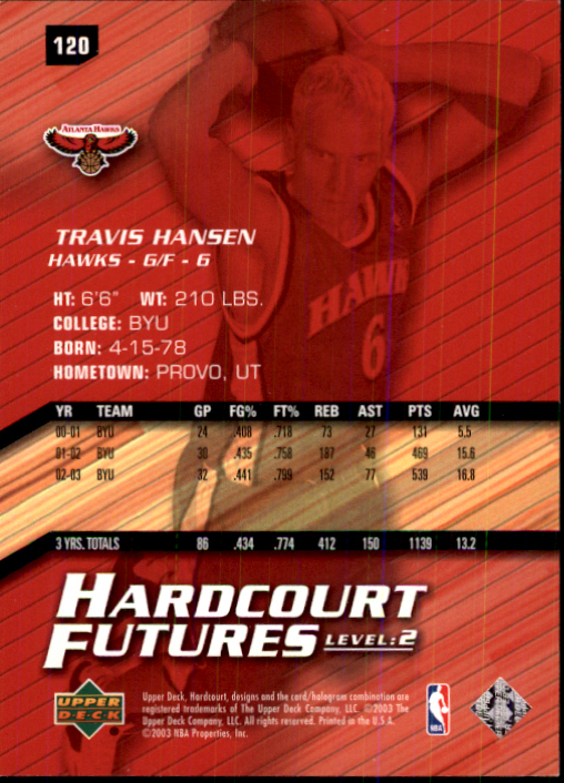 2003/2004 Hardcourt (Upper Deck) Basketball - Picture 217 of 231