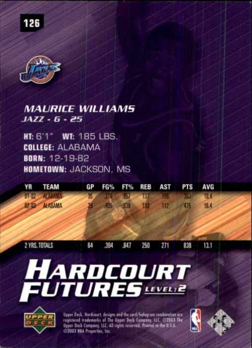2003/2004 Hardcourt (Upper Deck) Basketball - Picture 223 of 231