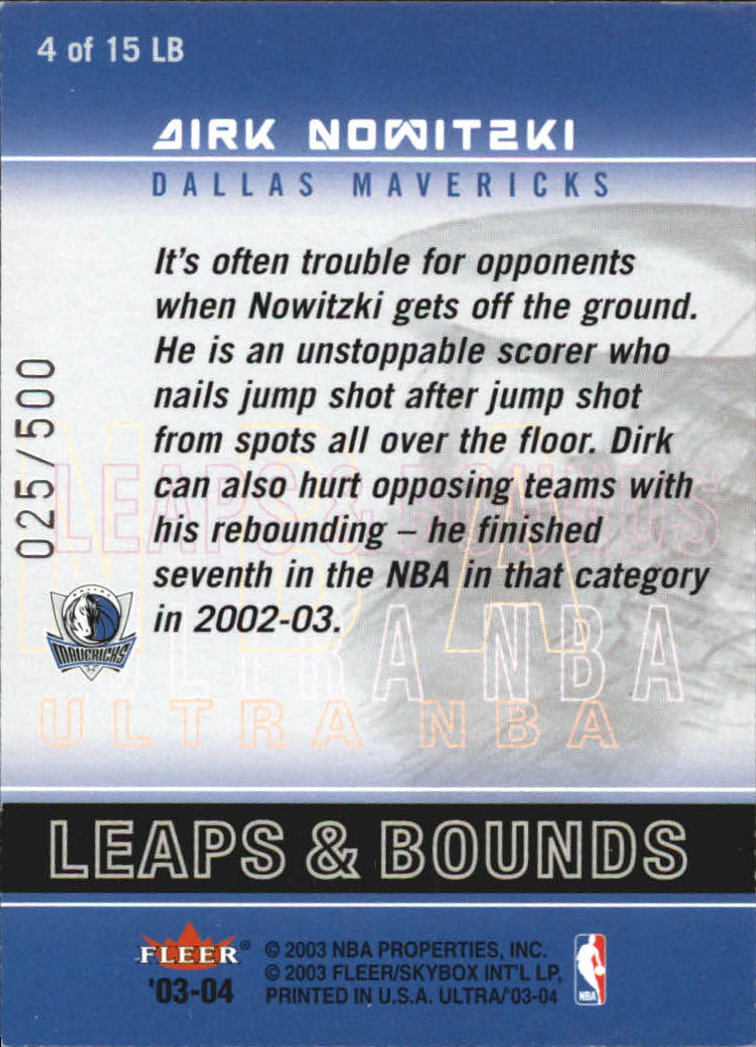 2003/2004 Ultra (Fleer) Baloncesto Parte 3 Juego Usado e Insertar Tarjetas - Imagen 36 de 38